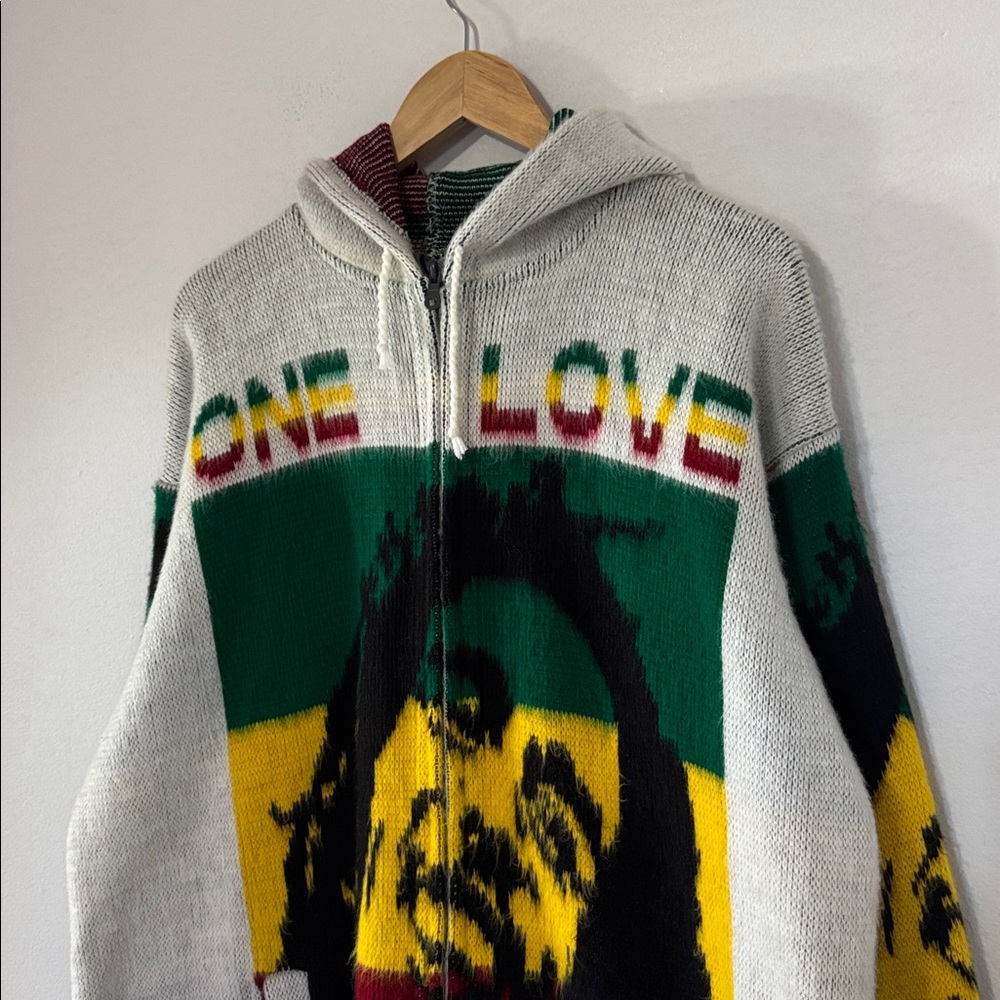 Vintage Tejidos Ruminahui Bob Marley Sweater / One Love / XL - Picture 3 of 7